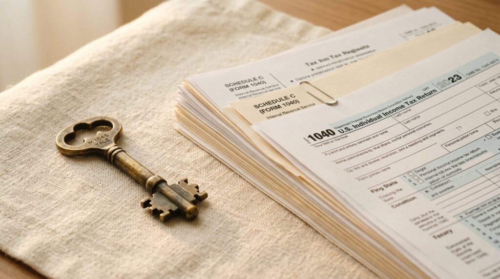 Brass key on documents symbolizing the backdoor Roth IRA strategy