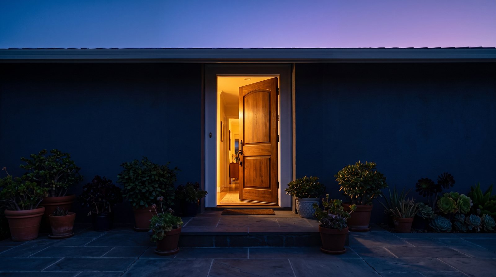 Open front door with warm light symbolizing the Roth IRA door is still open