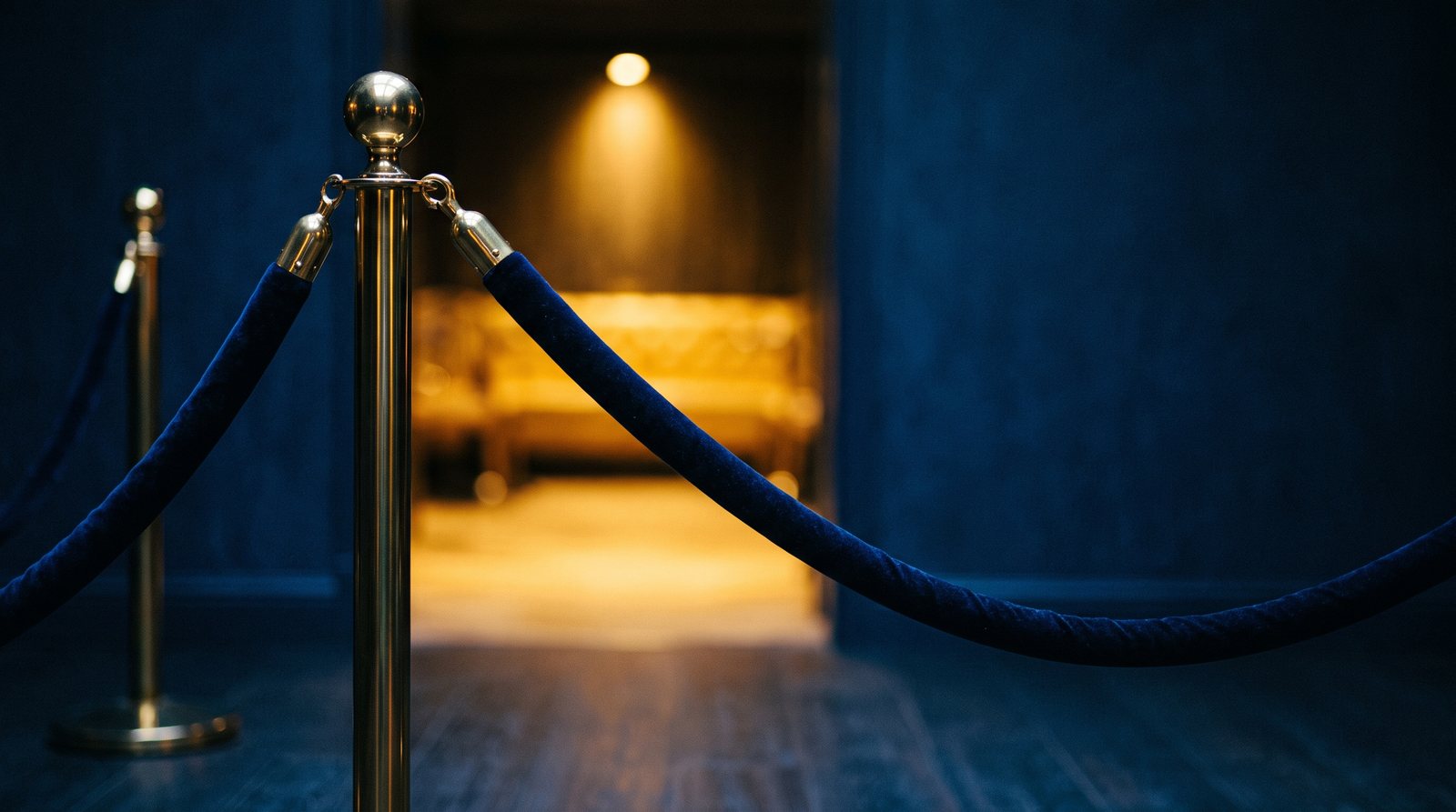 Velvet rope stanchion representing the 2026 Roth IRA income ceiling